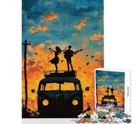 Jigsaw Puzzles 1000 Pieces for Teenagers Cute Couples Love Quote Family Game Learning Educational Educational Toy Artists Collection, Fine Art (38X26CM)