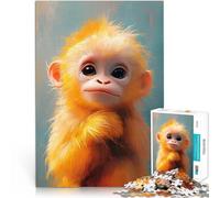 Jigsaw Puzzles 1000 Pieces for teenagers Cute Monkey Portrait Lustige Spiele Angebot als Geschenk für die ganze Familie75x50cm