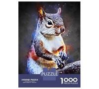 Jigsaw Puzzles 1000 Pieces for Teenagers Cute Squirrel Puzzles for Adults DIY Toys Precision Cutting Help The Brain Exercise 38x26cm/1000pcs