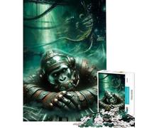 Jigsaw Puzzles 1000 Pieces for Teenagers Cyber Primate︰ Survivor Educational Challenge Staycation Kill Time Home Decoration Toys for Ages 14 And over (38x52cm)