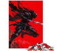 Jigsaw Puzzles 1000 Pieces for Teenagers Cyberpunk Blood Samurai Warrior Educational Challenge But Fun And Humorous DIY Toys for And from 14 Years And over (38x52cm)