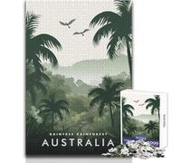Jigsaw Puzzles 1000 Pieces for Teenagers Daintree Rainforest Australia Family Fun & Game Night Difficult Hard Anti-Stress Toys Size 50x75cm