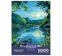 Jigsaw Puzzles 1000 Pieces for Teenagers Danube Delta Biosphere Reserve Romania Puzzles for Adults Relaxing Games Stress Reliever Help The Brain Exercise 38x26cm/1000pcs