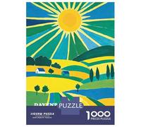 Jigsaw Puzzles 1000 Pieces for Teenagers Davenport Iowa Sunset Puzzles for Adults Relaxing Games Stress Reliever Help The Brain Exercise 70x50cm/1000pcs
