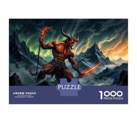 Jigsaw Puzzles 1000 Pieces for Teenagers Devil Artwork Fantasy Adult Jigsaw Puzzle Fun Games Improve Memory Help The Brain Exercise 38x26cm/1000pcs