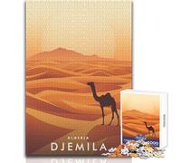 Jigsaw Puzzles 1000 Pieces for Teenagers Djemila Algeria Desert Family Fun & Game Night Difficult Hard Anti-Stress Toys Size 38x26cm