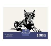 Jigsaw Puzzles 1000 Pieces for Teenagers Doberman Pinscher Jigsaw for Adults Relaxing Games Improve Memory Stress Reduction Gifts 38x26cm/1000pcs