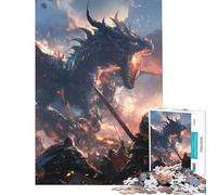 Jigsaw Puzzles 1000 Pieces for Teenagers Dragon Battle Learning Educational Toys Hands-on Game For Family Fun Gifts Ideas (Size 38x52cm)