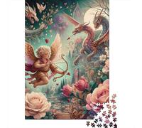 Jigsaw Puzzles 1000 Pieces for Teenagers Dragon Romance Fantasy Artwork Jigsaw Puzzle Relaxing Games Analysis And Logic Stress Reduction Gifts 52x38cm/1000pcs