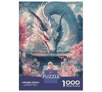 Jigsaw Puzzles 1000 Pieces for Teenagers Dragon's Gaze Jigsaws for Adults Toy Wall Decor Analysis And Logic Help The Brain Exercise 38x26cm/1000pcs