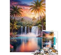 Jigsaw Puzzles 1000 Pieces for Teenagers Dusk Paradise Puzzles for Adults Fun Games Staycation Kill Time Unique Birthday And Gifts (Size 38x26cm)