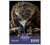 Jigsaw Puzzles 1000 Pieces for Teenagers Eagle Chess Adult Jigsaw Puzzle Fun Games Improve Memory Help The Brain Exercise 52x38cm/1000pcs