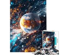 Jigsaw Puzzles 1000 Pieces for Teenagers Earth of Universe Learning Educational Toys Hands-on Game For Family Fun Gifts Ideas (Size 38x52cm)