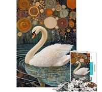 Jigsaw Puzzles 1000 Pieces for Teenagers Elegant Swan Reflections Jigsaw 1000 Piece Relaxing Games Gifts Birthday Analysis And Logic (Size 50x75cm)
