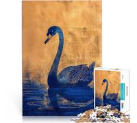 Jigsaw Puzzles 1000 Pieces for teenagers Elegant Swan Schwierig und herausfordernd Geschenke für Freunde und Familie52x38cm