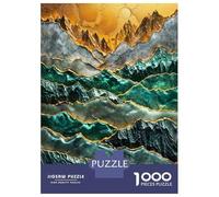 Jigsaw Puzzles 1000 Pieces for Teenagers Emerald Mountains Golden Dawn Adult Jigsaw Hands-on Game But Fun And Humorous Stress Reduction Gifts 38x26cm/1000pcs