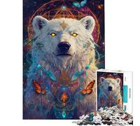 Jigsaw Puzzles 1000 Pieces for Teenagers Enchanted Bear Cosmos Jigsaw 1000 Piece Relaxing Games Gifts Birthday Analysis And Logic (Size 38x26cm)