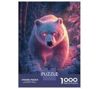 Jigsaw Puzzles 1000 Pieces for Teenagers Enchanted Bear in Snow Adult Jigsaw Hands-on Game Presents for Women for Birthday, Chrismas 70x50cm/1000pcs