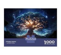 Jigsaw Puzzles 1000 Pieces for Teenagers Enchanted Forest Tree Lights Puzzle for Adults Family Games Enhance Memory Deal As Gifts for The Whole Family 70x50cm/1000pcs