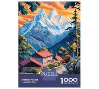 Jigsaw Puzzles 1000 Pieces for Teenagers Everest Base Camp Trek Nepal Art Puzzles for Adults Relaxing Games Stress Reliever Help The Brain Exercise 70x50cm/1000pcs