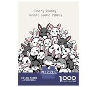 Jigsaw Puzzles 1000 Pieces for Teenagers Every Bunny Needs Some Bunny Jigsaws for Adults Relax Games Staycation Kill Time Help The Brain Exercise 38x26cm/1000pcs
