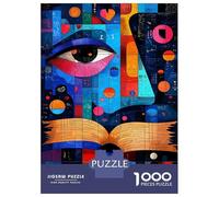Jigsaw Puzzles 1000 Pieces for Teenagers Expressionist Geometry Knowledge - Vibrant Adult Jigsaw Puzzle Fun Games Improve Memory Help The Brain Exercise 70x50cm/1000pcs
