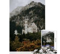 Jigsaw Puzzles 1000 Pieces for Teenagers Fairytale Castle Anti-Stress Toys Gifts Ideas Practical Game Artists Collection, Fine Art Size 50x75cm