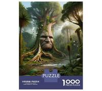 Jigsaw Puzzles 1000 Pieces for Teenagers Fantasy Forest with Giant Tree Face Puzzle for Adults Family Games Enhance Memory Deal As Gifts for The Whole Family 70x50cm/1000pcs