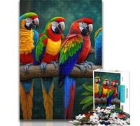 Jigsaw Puzzles 1000 Pieces for Teenagers Five Parrots on Brunch Brainteaser Family Games Analysis And Logic Educational Toy (size 38x26cm)