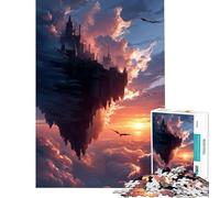 Jigsaw Puzzles 1000 Pieces for Teenagers Floating Castle Sunset Educational Games Challenging Game Toys Gifts For Birthdays Presents for Women (Size 50x75cm)