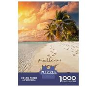 Jigsaw Puzzles 1000 Pieces for Teenagers Follow Your Dreams Jigsaw for Adults Toy Wall Decor Precision Cutting Stress Reduction Gifts 38x26cm/1000pcs