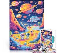 Jigsaw Puzzles 1000 Pieces for teenagers Fun And Friendly Cosmic Explorers Hands-on-Spiel Für Paare geeignet75x50cm