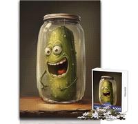 Jigsaw Puzzles 1000 Pieces for Teenagers Funny Pickle in A Jar Brainteaser Family Games Home Decoration Anti-Stress Toys Size 38x26cm