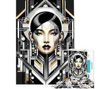 Jigsaw Puzzles 1000 Pieces for Teenagers Futuristic Cyborg Elegance Fun at Home Activities, Home Decoration Relaxing Games for Age 14+ Game (38x26cm)