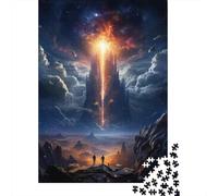 Jigsaw Puzzles 1000 Pieces for Teenagers Galactic Gateway Awe-Inspiring Cosmic Portal Jigsaw for Adults Relaxing Games Improve Memory Stress Reduction Gifts 70x50cm/1000pcs