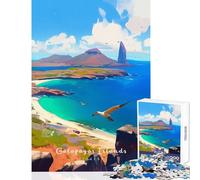 Jigsaw Puzzles 1000 Pieces for Teenagers Galapagos Islands Natural Joyful Shared Home Pastime Fun Thoughtful Selection (50x75cm)