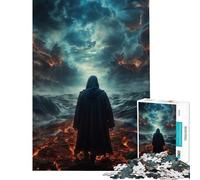 Jigsaw Puzzles 1000 Pieces for Teenagers God Descent Into Madness Educational Games Challenging Game Toys Gifts For Birthdays Presents for Women (Size 38x26cm)