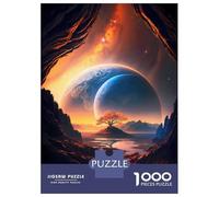 Jigsaw Puzzles 1000 Pieces for Teenagers God Tree Planet Cosmos Jigsaw for Adults Toy Wall Decor Precision Cutting Stress Reduction Gifts 70x50cm/1000pcs