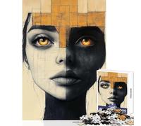 Jigsaw Puzzles 1000 Pieces for Teenagers Golden Duality Family Game Learning Educational Educational Toy Artists Collection, Fine Art (38X52CM)