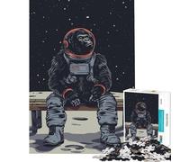 Jigsaw Puzzles 1000 Pieces for Teenagers Gorilla Lost with Thoughts Learning Educational Toys Hands-on Game For Family Fun Gifts Ideas (Size 38x26cm)