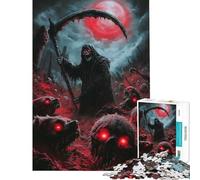 Jigsaw Puzzles 1000 Pieces for Teenagers Grim Reaper And Hellhounds Learning Educational Toys Hands-on Game For Family Fun Gifts Ideas (Size 50x75cm)