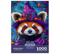 Jigsaw Puzzles 1000 Pieces for Teenagers Halloween Red Panda-1 Adult Jigsaw Puzzle Fun Games Improve Memory Help The Brain Exercise 52x38cm/1000pcs