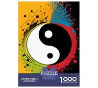 Jigsaw Puzzles 1000 Pieces for Teenagers Harmony in Color Yin Yang Puzzle for Adults Brain Teaser Game Stress Reliever for Birthday, Chrismas 70x50cm/1000pcs