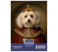 Jigsaw Puzzles 1000 Pieces for Teenagers Havanese The Pope Puzzles for Adults Relaxing Games Stress Reliever Help The Brain Exercise 70x50cm/1000pcs