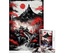 Jigsaw Puzzles 1000 Pieces for Teenagers Hidden Monastery Sumi Art Joyful Shared Home Pastime Fun Thoughtful Selection (50x75cm)
