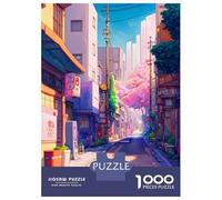 Jigsaw Puzzles 1000 Pieces for Teenagers Hidden Streets of The City Puzzle for Adults Brain Teaser Game Stress Reliever for Birthday, Chrismas 52x38cm/1000pcs
