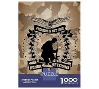 Jigsaw Puzzles 1000 Pieces for Teenagers Honor Our Veterans Puzzles for Adults DIY Toys Precision Cutting Help The Brain Exercise 38x26cm/1000pcs
