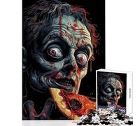 Jigsaw Puzzles 1000 Pieces for Teenagers Horror Midnight Snack Family Game Learning Educational Educational Toy Artists Collection, Fine Art (38X52CM)