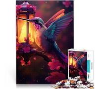 Jigsaw Puzzles 1000 Pieces for teenagers Hummingbir with light Hands-on Game Wall Decoration Unique Birthday and Xmas Gifts 50x70cm