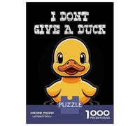 Jigsaw Puzzles 1000 Pieces for Teenagers I Dont Give A Duck Jigsaw for Adults Toy Wall Decor Precision Cutting Stress Reduction Gifts 52x38cm/1000pcs